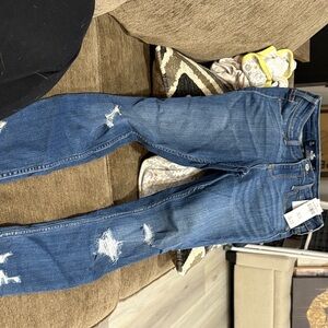 Hollister Blue Distressed Women's Jeggings